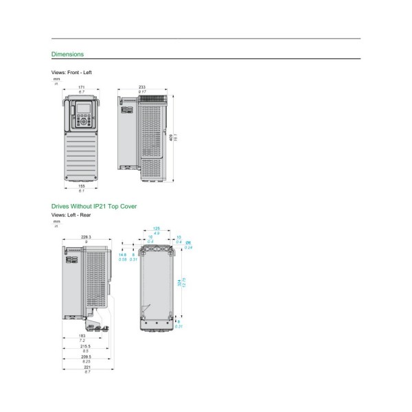 ATV630U75N4 преобразователь частоты Schneider Electric 2