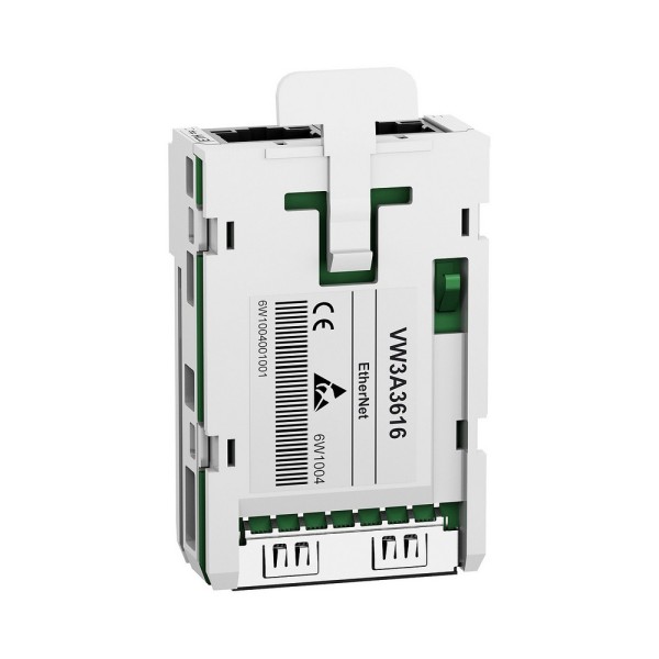 VW3A3616 коммуникационный модуль Modbus TCP и EtherNet/IP 10/100 Мбит/с с 2 разъёмами RJ45 для Altivar Schneider Electric 2